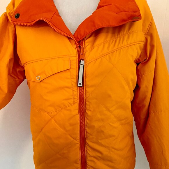 Columbia Western Lmd Edition Reversible Jacket Pearl Snap Orange Med VTG Coat - Picture 4 of 16